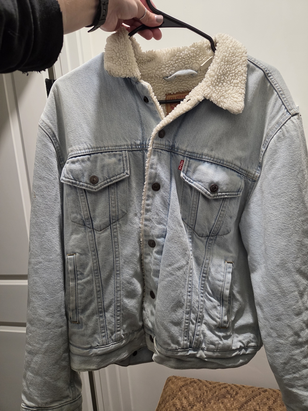 Levi's Sherpa-Lined Denim Jacket Size L